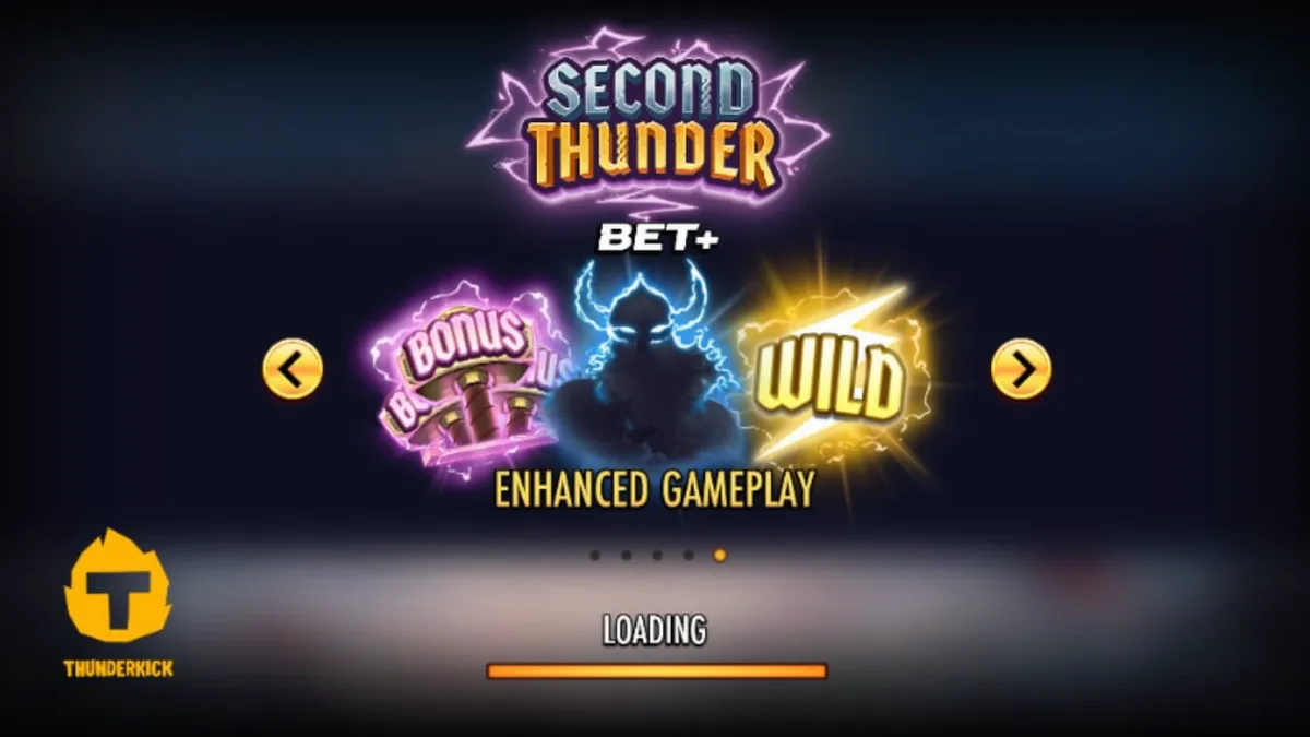 Cena de batalha gelada e distópica no slot Second Thunder